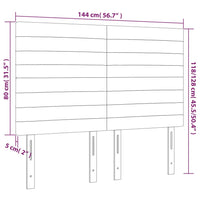 Testiere 4 pz Marrone Scuro 72x5x78/88 cm in Tessuto cod mxl 49908