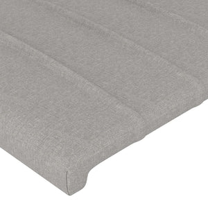 Testiere 4 pz Grigio Chiaro 100x5x78/88 cm in Tessuto cod mxl 49366