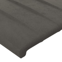 Testiere 2 pz Grigio Scuro 100x5x78/88 cm in Velluto cod mxl 49371