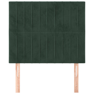 Testiere 2 pz Verde Scuro 100x5x78/88 cm in Velluto cod mxl 49324