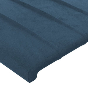 Testiere 2 pz Blu Scuro 100x5x78/88 cm in Velluto 3116616