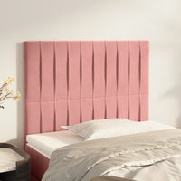 Testiere 2 pz Rosa 100x5x78/88 cm in Velluto 3116617