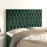 Testiere 4 pz Verde Scuro 72x7x78/88 cm in Vellutocod mxl 121554