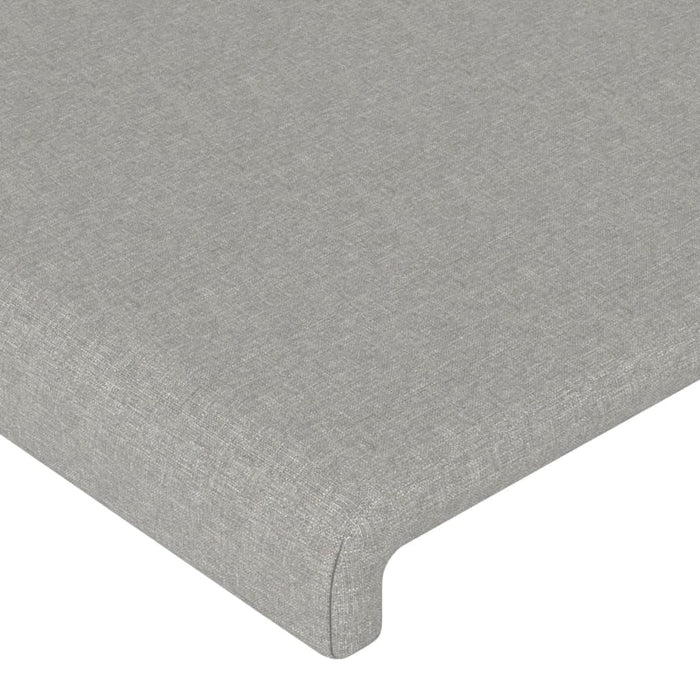 Testiera ad Orecchio Grigio Chiaro 163x23x78/88 cm in Tessuto cod mxl 52762