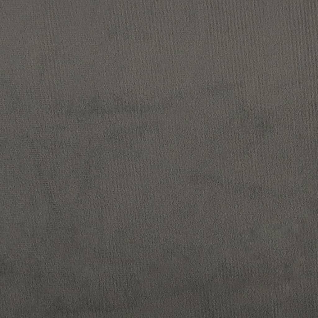 Testiera ad Orecchio Grigio Scuro 83x23x78/88 cm in Velluto cod mxl 50562