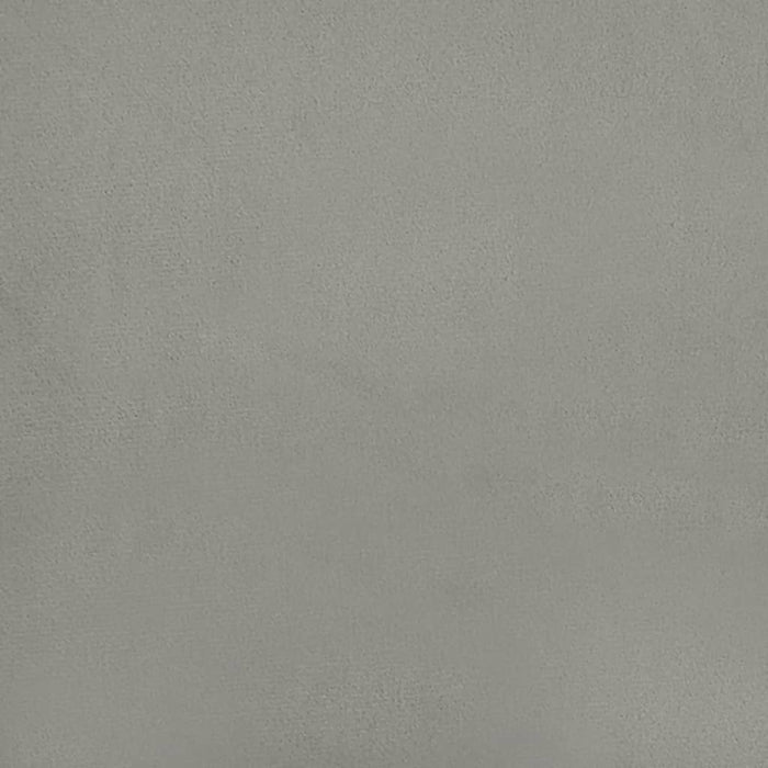 Testiera ad Orecchio Grigio Chiaro 93x23x78/88 cm in Velluto cod mxl 47734