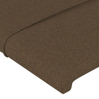 Testiera ad Orecchio Marrone Scuro 103x23x78/88 cm in Tessuto cod mxl 50221