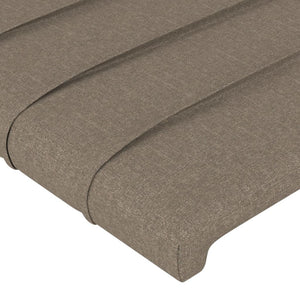 Testiera ad Orecchio Tortora 103x23x78/88 cm in Tessuto cod mxl 48148