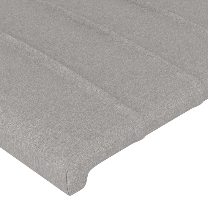 Testiera ad Orecchio Grigio Chiaro 83x23x78/88 cm in Tessuto cod mxl 50947