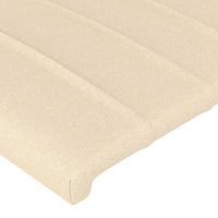 Testiera ad Orecchio Crema 93x23x78/88 cm in Tessuto 3117369