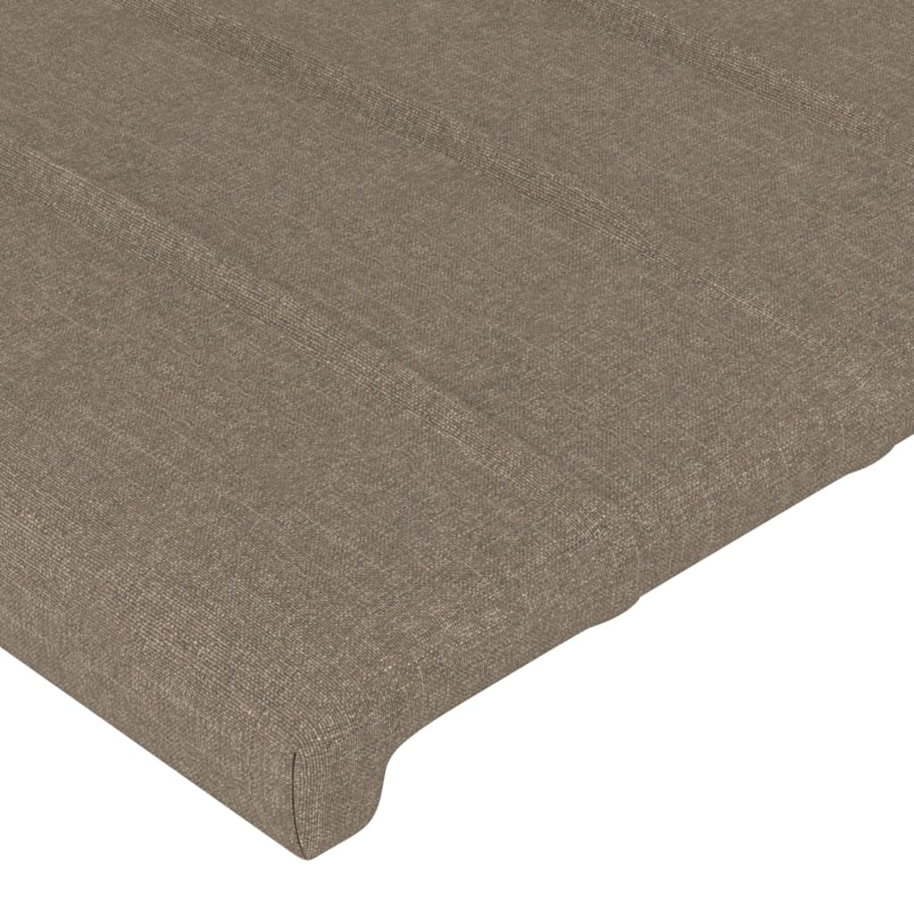 Testiera ad Orecchio Tortora 103x23x78/88 cm in Tessuto 3117376