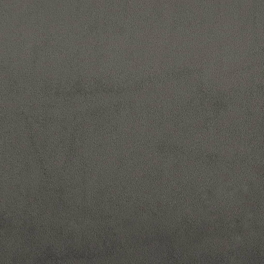 Testiera ad Orecchio Grigio Scuro 93x23x78/88 cm in Velluto cod mxl 47789