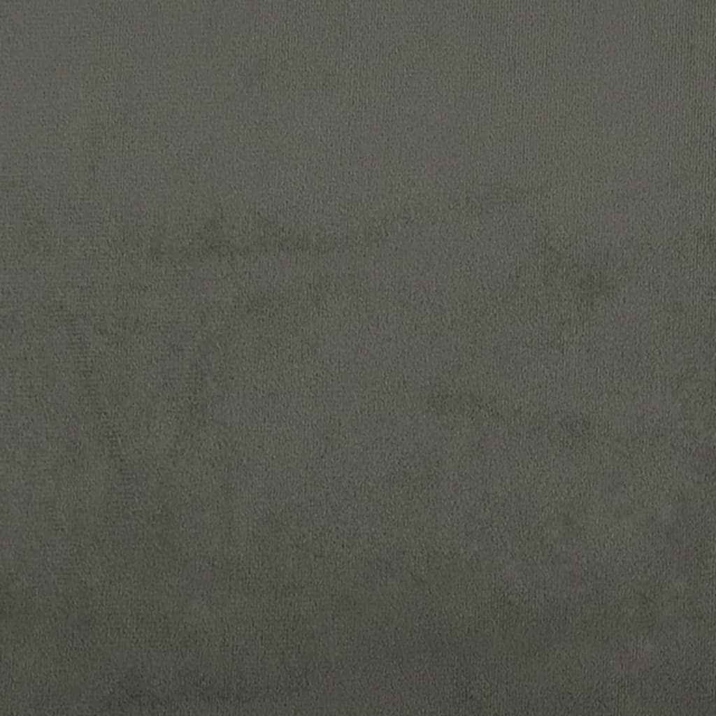 Testiera ad Orecchio Grigio Scuro 83x23x78/88 cm in Velluto cod mxl 50217