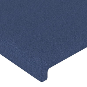 Testiera ad Orecchio Blu 83x23x118/128 cm in Tessuto 3117656