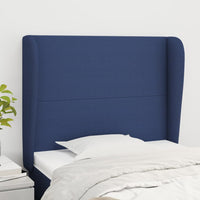 Testiera ad Orecchio Blu 103x23x118/128 cm in Tessuto cod mxl 53179