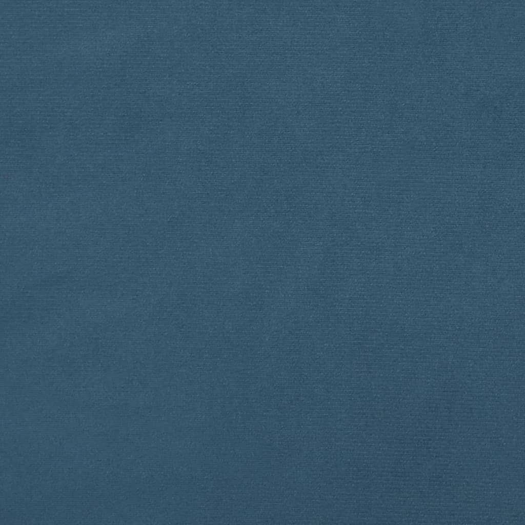 Testiera ad Orecchio Blu Scuro 103x23x118/128 cm in Velluto 3117722