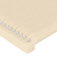 Testiera ad Orecchio Crema 183x23x118/128 cm in Tessuto 3117835