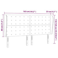 Testiera ad Orecchio Bianca 163x23x118/128 cm in Similpelle 3118053