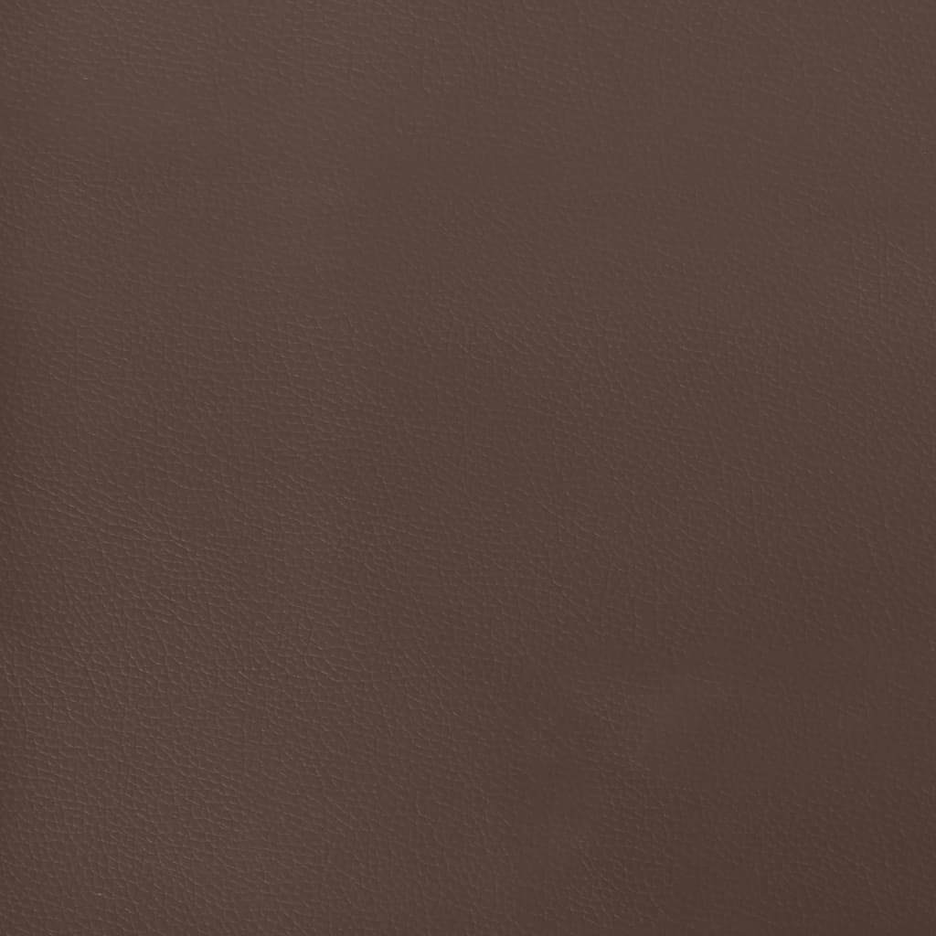 Testiera ad Orecchio Marrone Scuro 103x23x118/128 cm in Tessuto