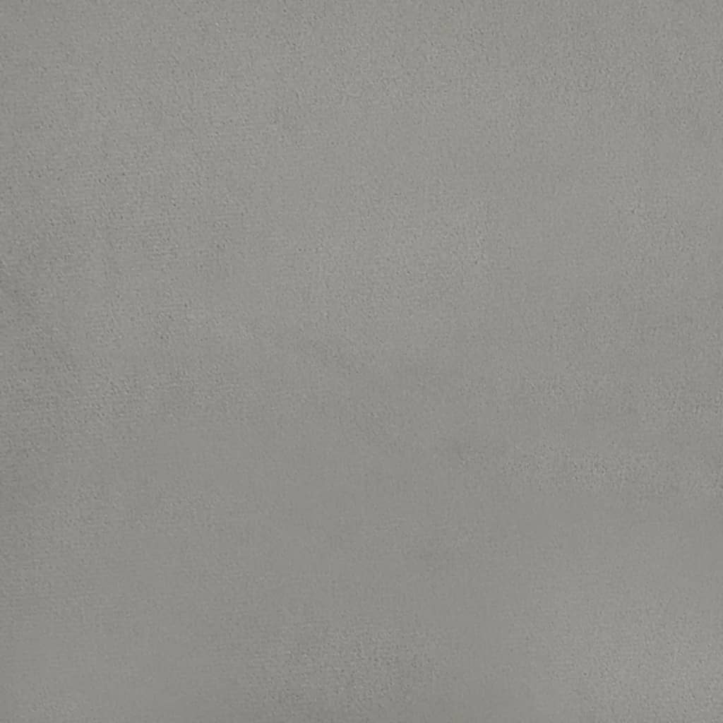 Testiera ad Orecchio Grigio Chiaro 163x23x118/128 cm in Velluto 3118248