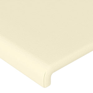 Testiera ad Orecchio Crema 93x16x78/88 cm in Similpelle