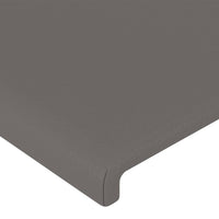 Testiera ad Orecchio Grigio 93x16x78/88 cm in Similpelle cod mxl 51379