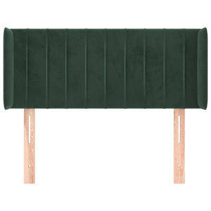 Testiera ad Orecchio Verde Scuro 83x16x78/88 cm in Velluto 3119039