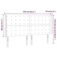 Testiera ad Orecchio Bianco 163x16x118/128 cm in Similpelle 3119677