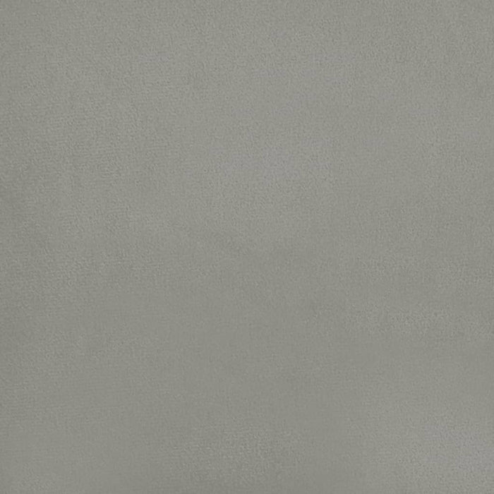 Testiera ad Orecchio Grigio Chiaro 203x16x118/128 cm in Velluto 3119982