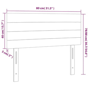 Testiera a LED Verde 80x5x78/88 cm in Tessuto 3121733