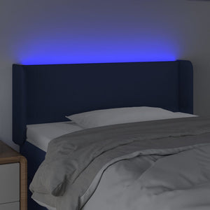 Testiera a LED Blu 83x16x78/88 cm in Tessuto 3122936