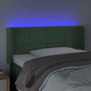 Testiera a LED Verde scuro 93x16x78/88 cm in Velluto cod mxl 51416