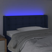 Testiera a LED Blu 103x16x78/88 cm in Tessuto 3123666