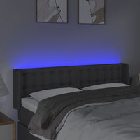 Testiera a LED Grigio Scuro 147x16x78/88 cm in Tessuto cod mxl 52731