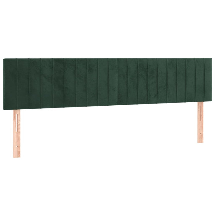 Giroletto a Molle con Materasso Verde Scuro 180x200 cm Velluto 3131096