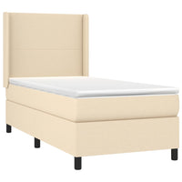 Letto a Molle con Materasso e LED Crema 80x200 cm in Tessuto cod mxl 60712