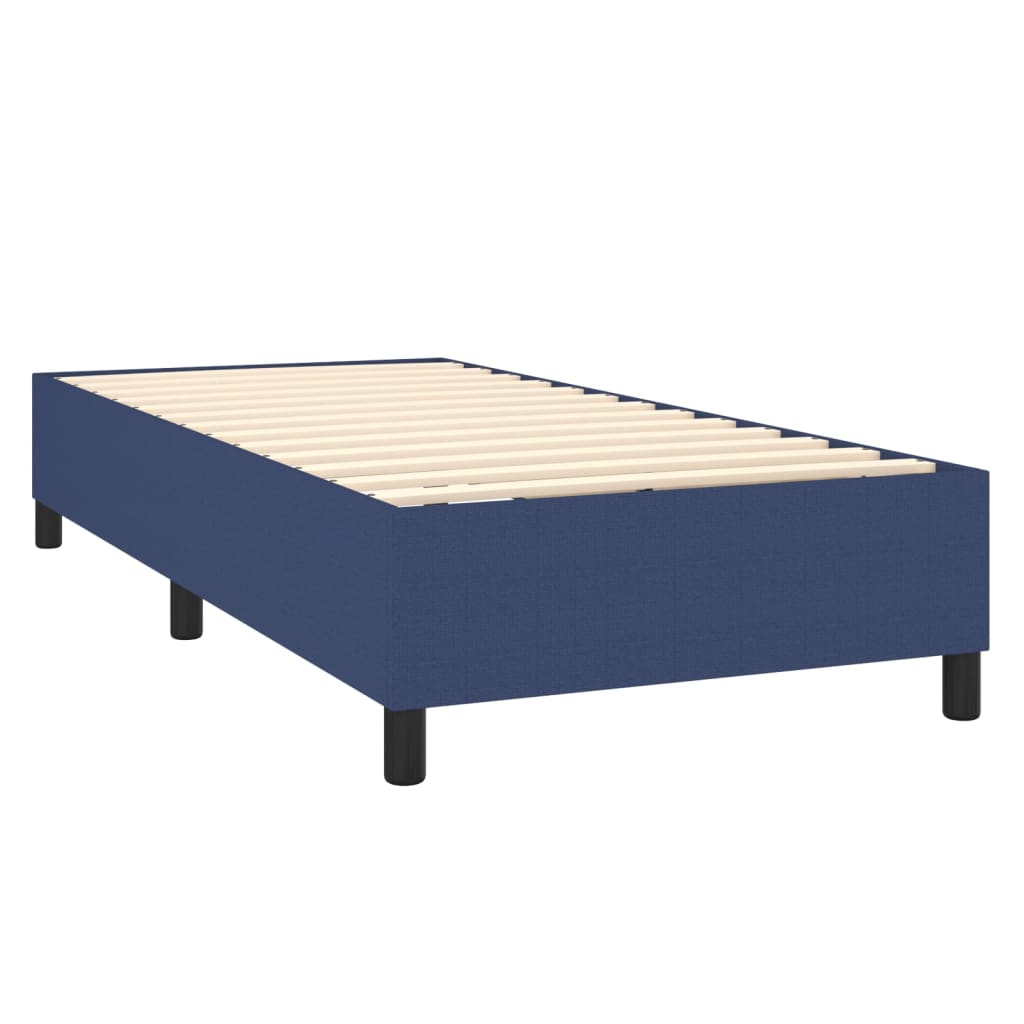 Letto a Molle con Materasso e LED Blu 90x190 cm in Tessuto cod mxl 67025