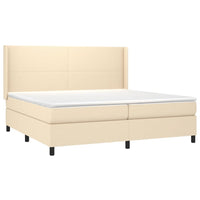 Letto a Molle Materasso e LED bianco 200x200cm in Tessuto cod mxl 55773