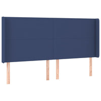 Letto a Molle Materasso e LED Blu 200x200cm in Tessuto 3138187