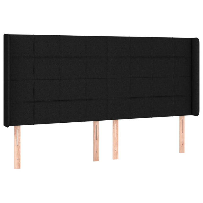 Letto a Molle con Materasso e LED Nero 160x200 cm in Tessuto 3138327