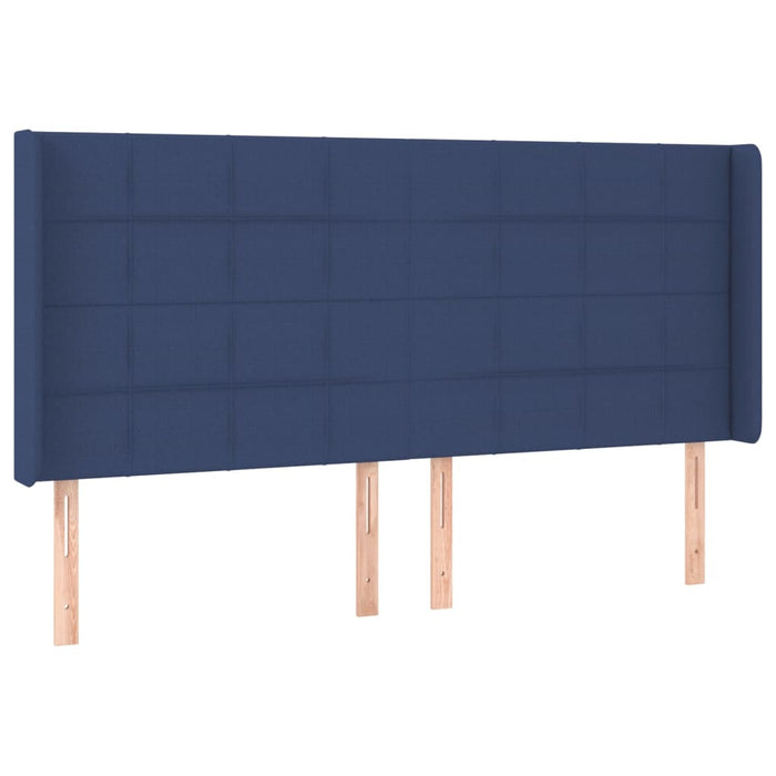 Letto a Molle con Materasso e LED Blu 160x200 cm in Tessuto 3138331