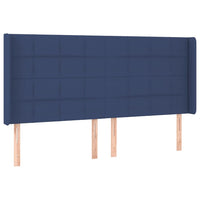 Letto a Molle Materasso e LED Blu 200x200cm in Tessuto 3138347