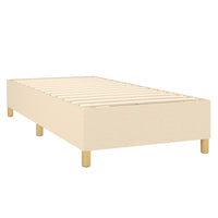 Letto a Molle con Materasso e LED Crema 90x190 cm in Tessuto cod mxl 63579