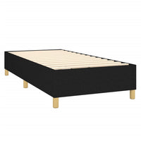 Letto a Molle con Materasso e LED Nero 90x200 cm in Tessuto cod mxl 56099