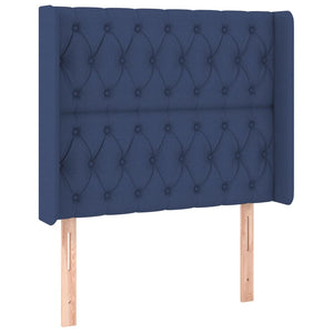 Letto a Molle con Materasso e LED Blu 90x190 cm in Tessuto 3139083