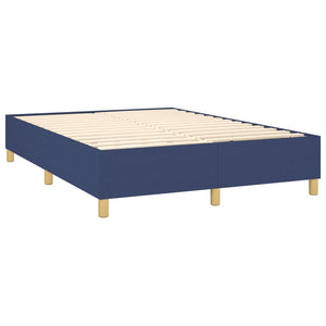 Letto a Molle con Materasso e LED Blu 140x200 cm in Tessuto 3139123