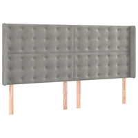 Letto a Molle Materasso e LED Grigio Chiaro 180x200 cm Velluto 3139817