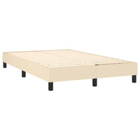 Letto a Molle con Materasso e LED Crema 120x200cm in Tessuto cod mxl 54746