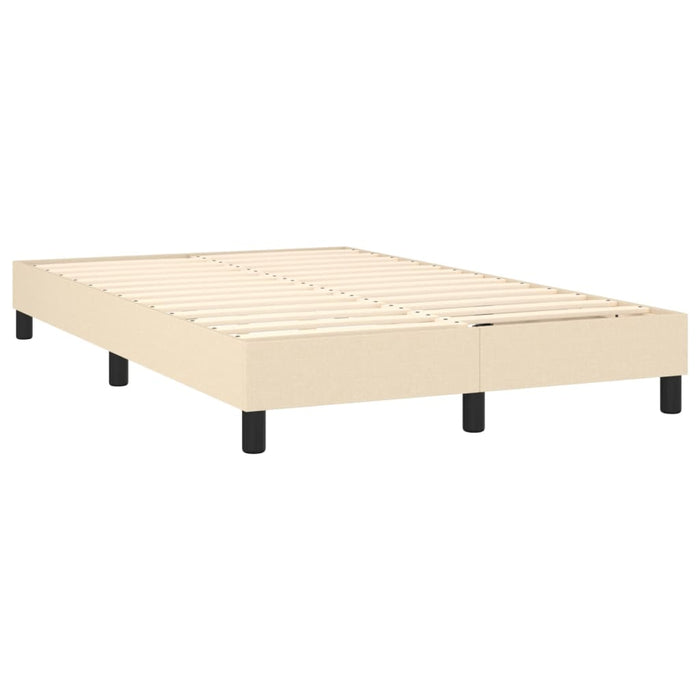 Letto a Molle con Materasso e LED Crema 120x200cm in Tessuto cod mxl 54746