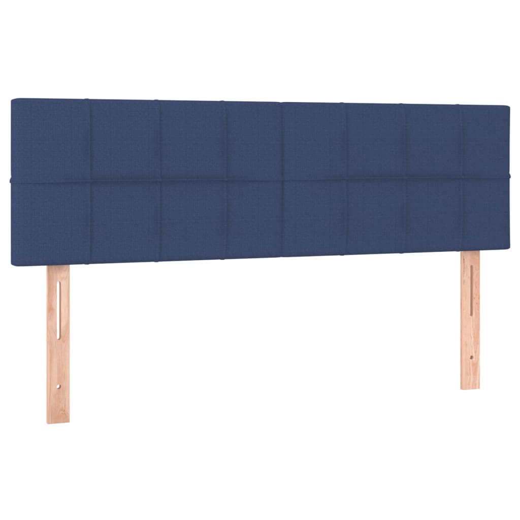 Letto a Molle con Materasso e LED Blu 140x190 cm in Tessuto 3133155